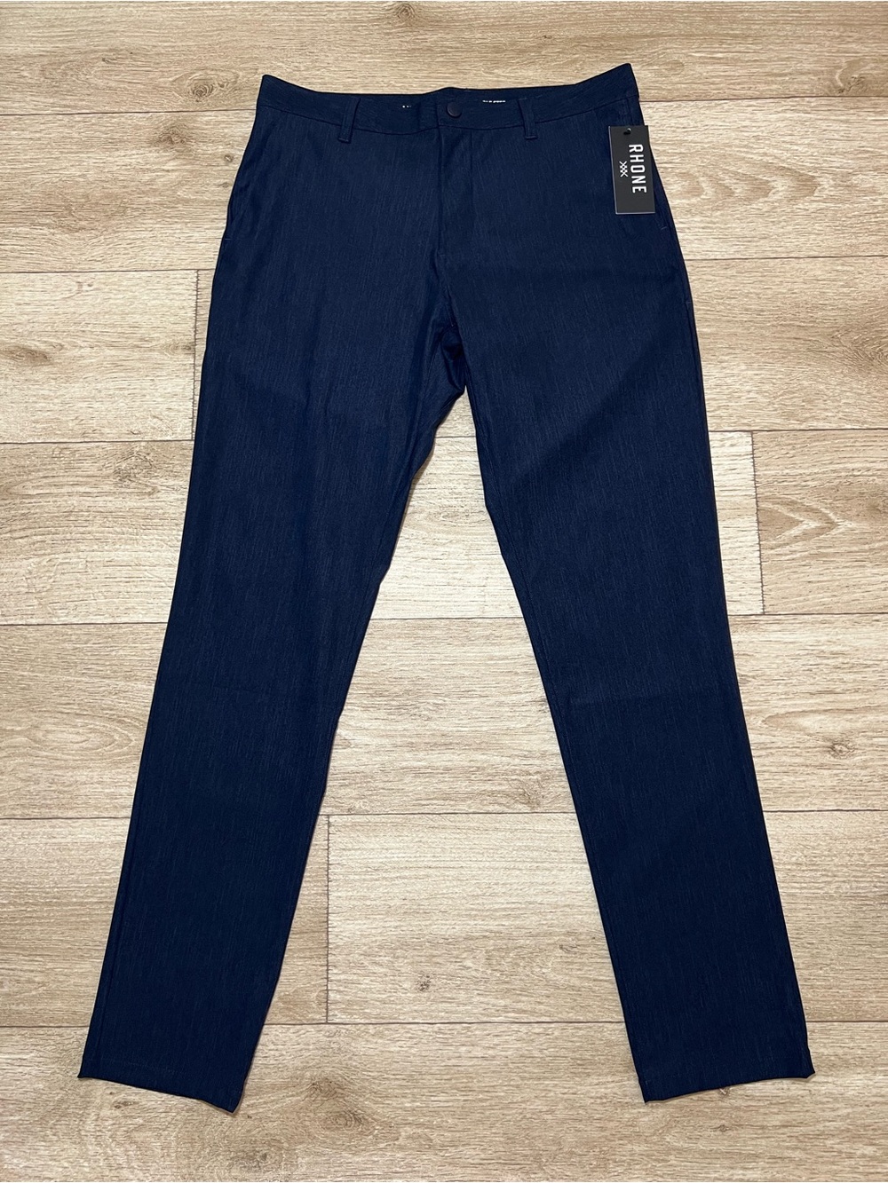 Brand New Men’s Rhone Commuter Pant Slim 33x33 Blue Indigo Print